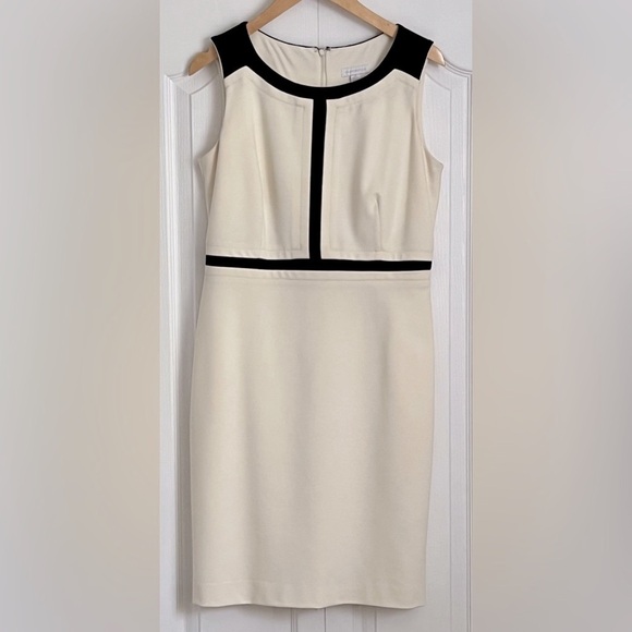 Charter Club Cream Sweetheart Sheath Cocktail Dress - Picture 2 of 5